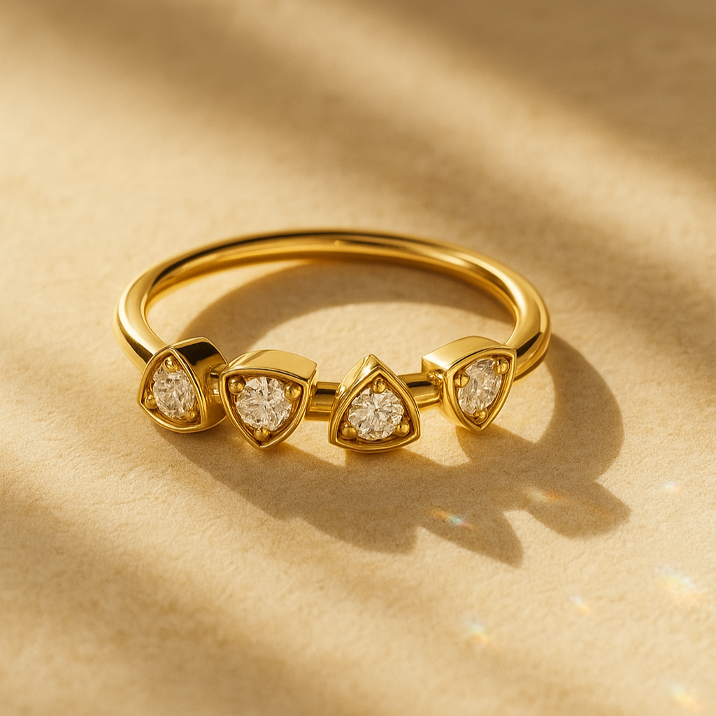 Trillion-Frame Melee Diamond Band