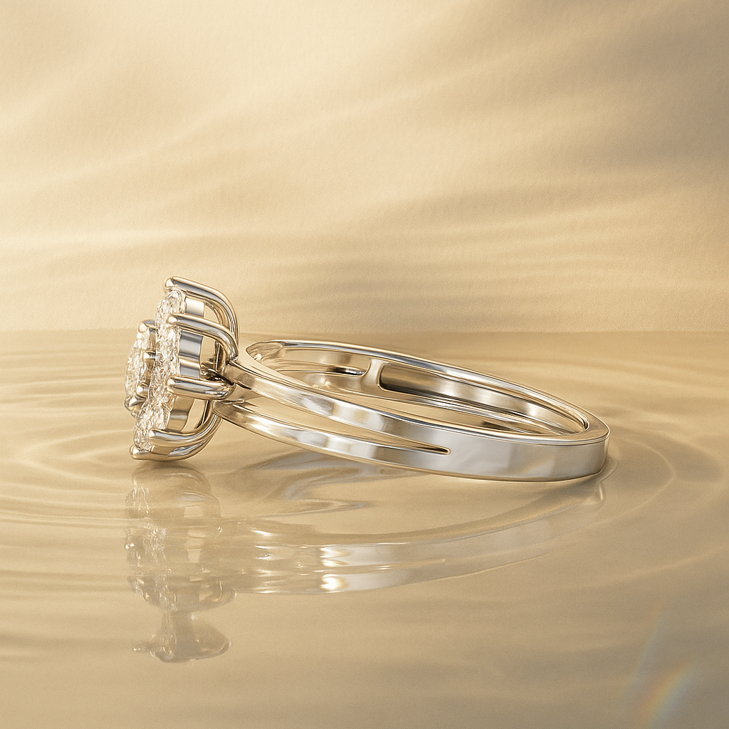 Round Daisy Cluster Ring