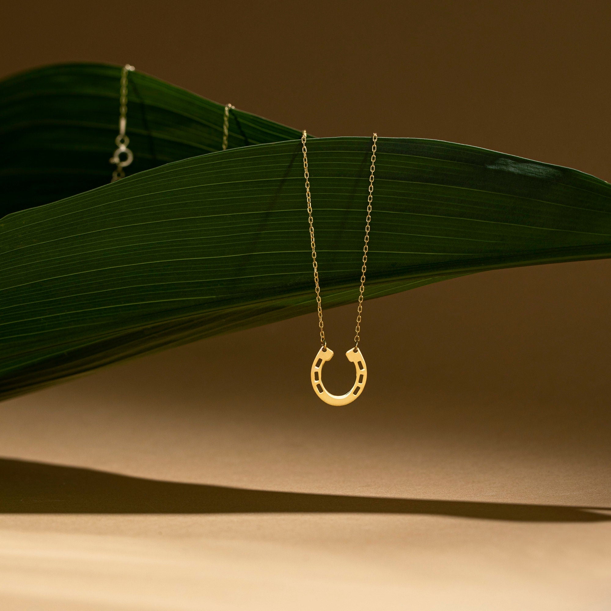 Personalized Horseshoe Necklace