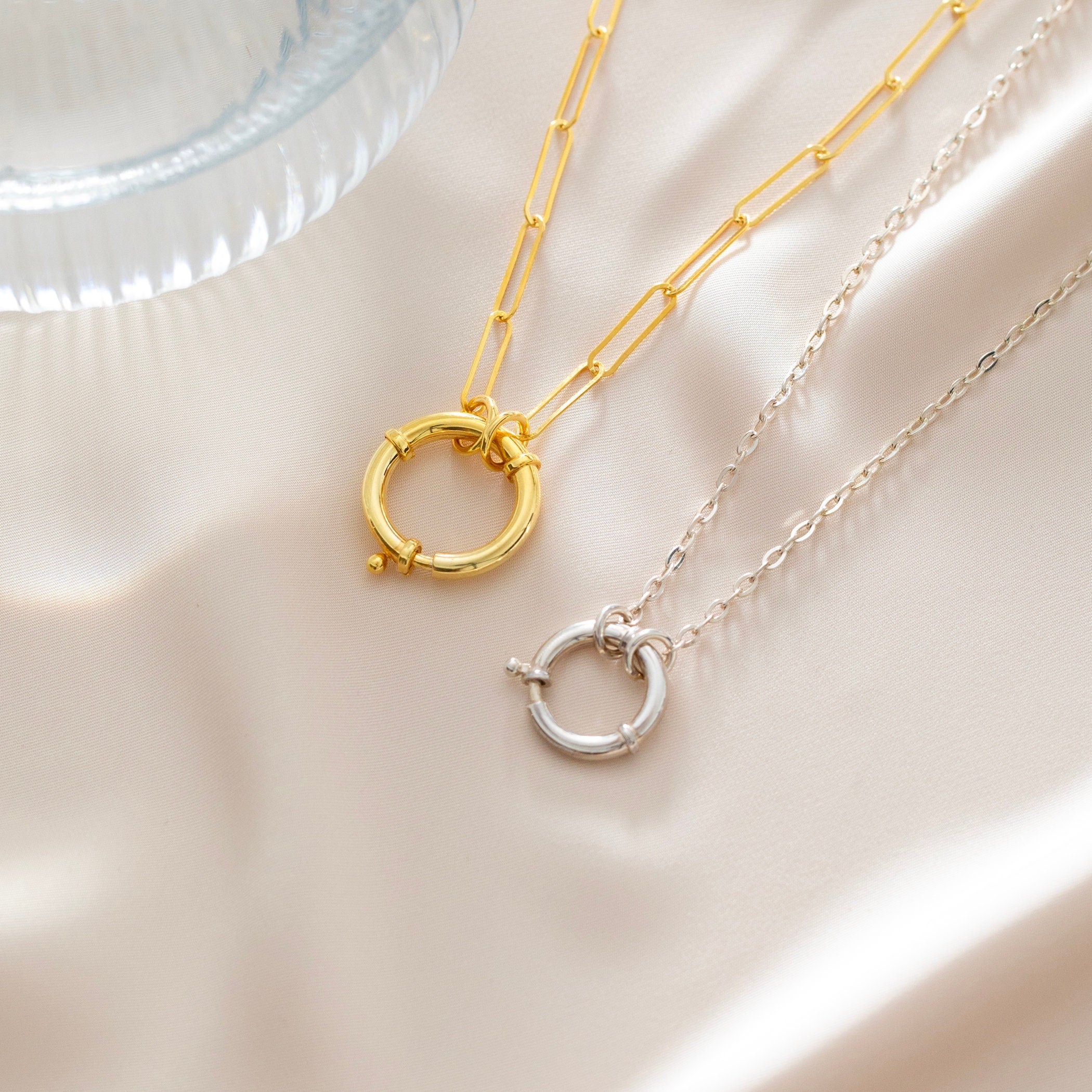 Clasp Ring Carrier Necklace