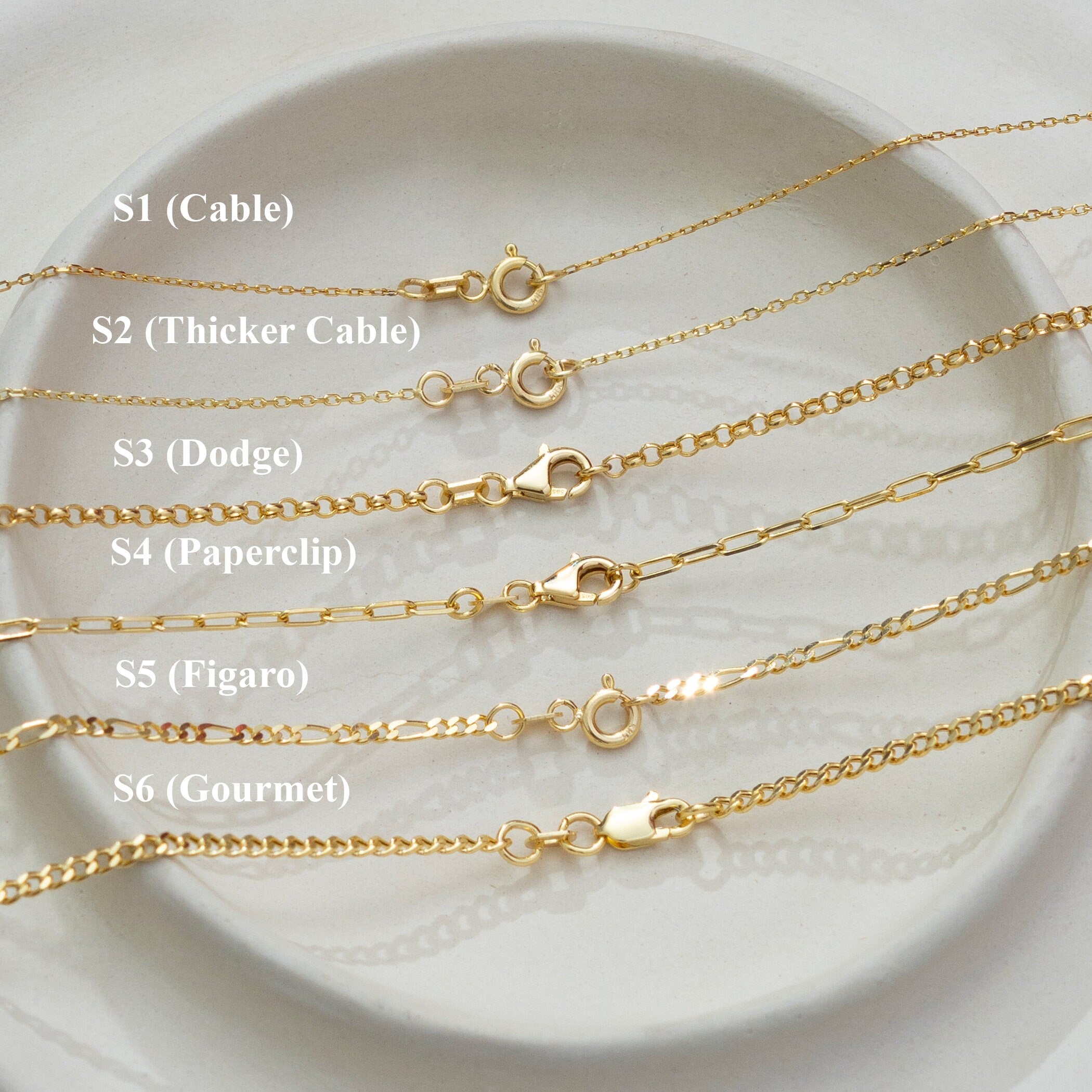 Solid Gold 14K Crescent Moon Ring Holder Necklace