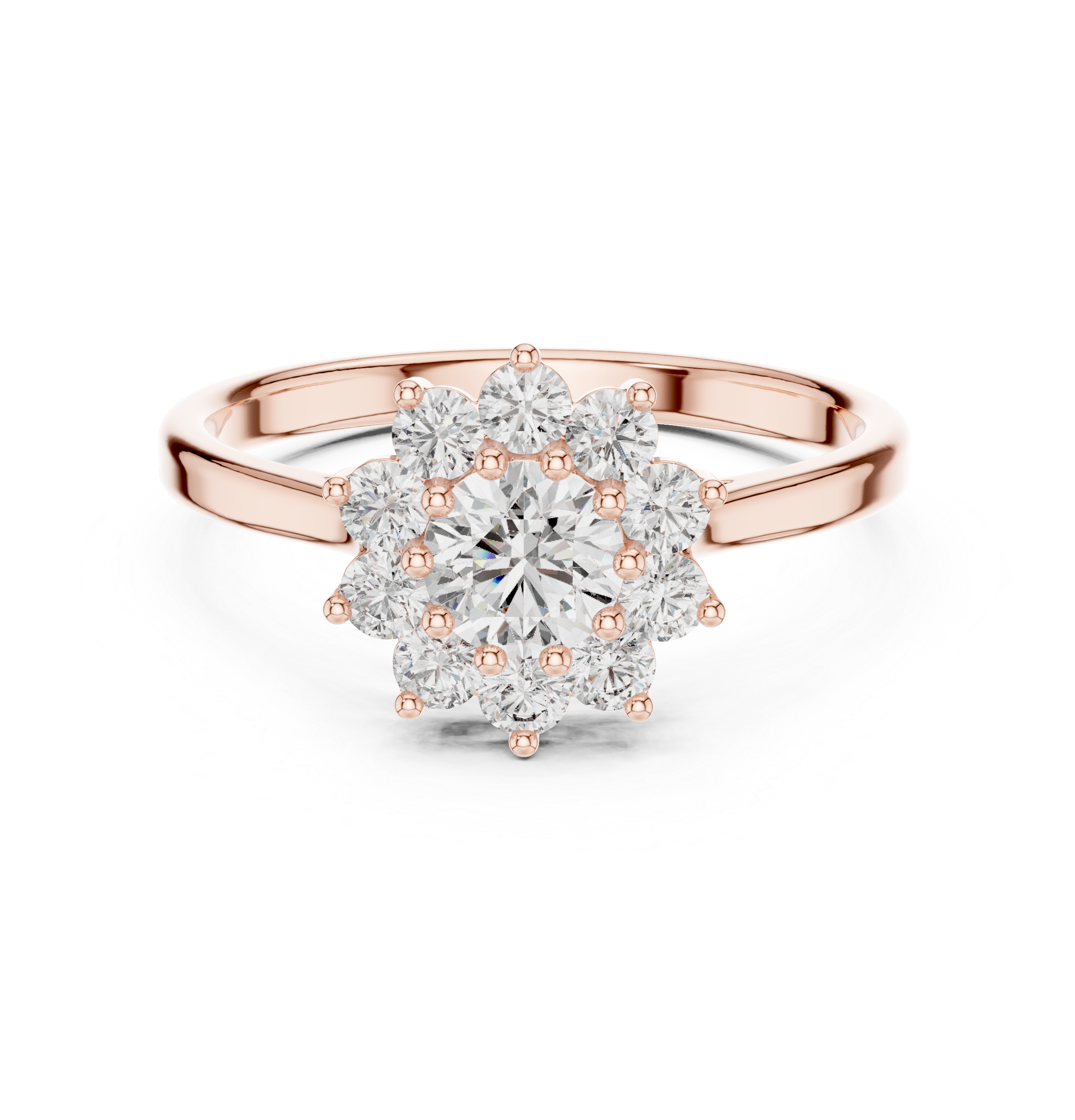 Round Halo & Pavé Engagement Ring