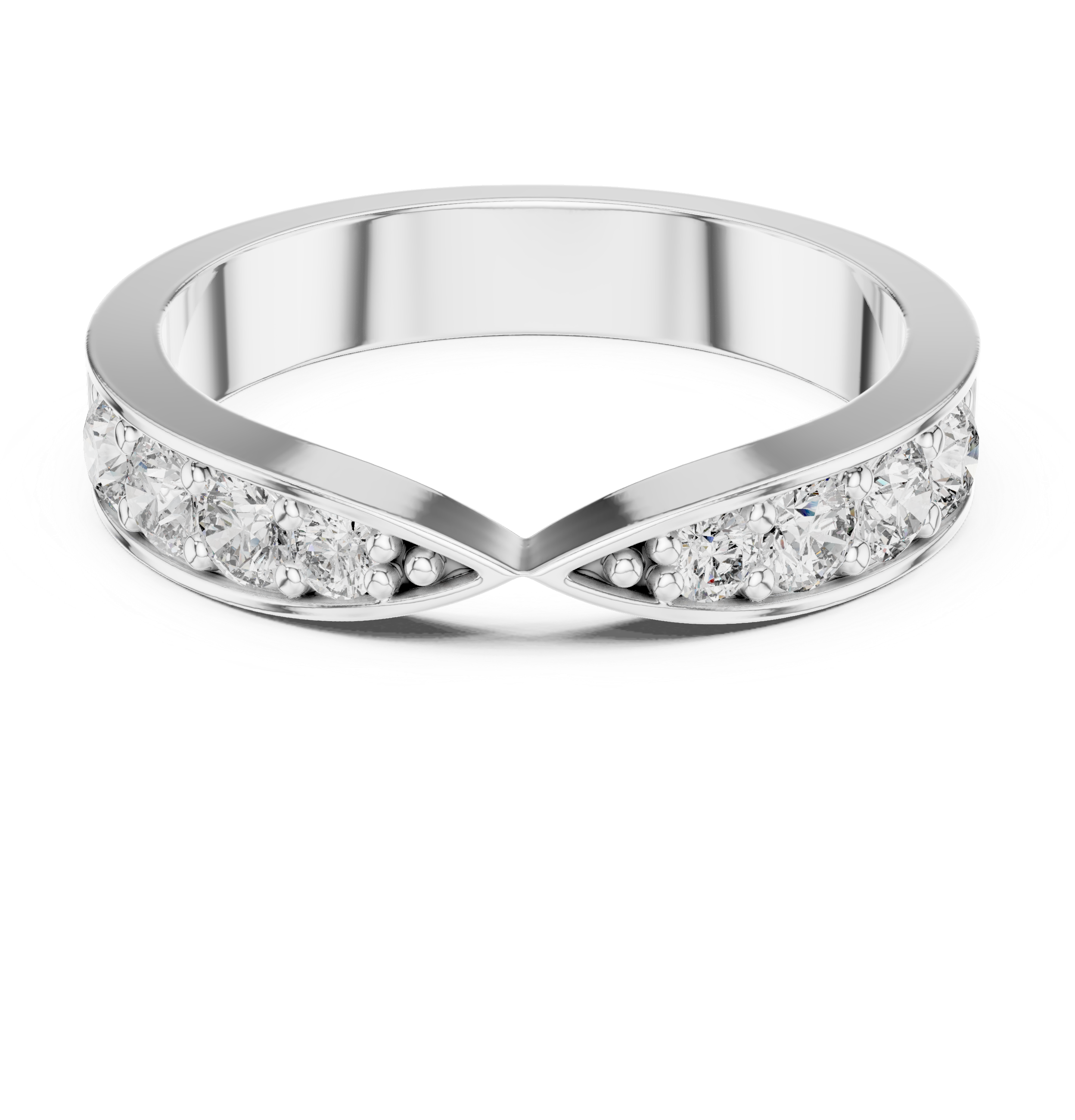 Open Pavé Diamond Band
