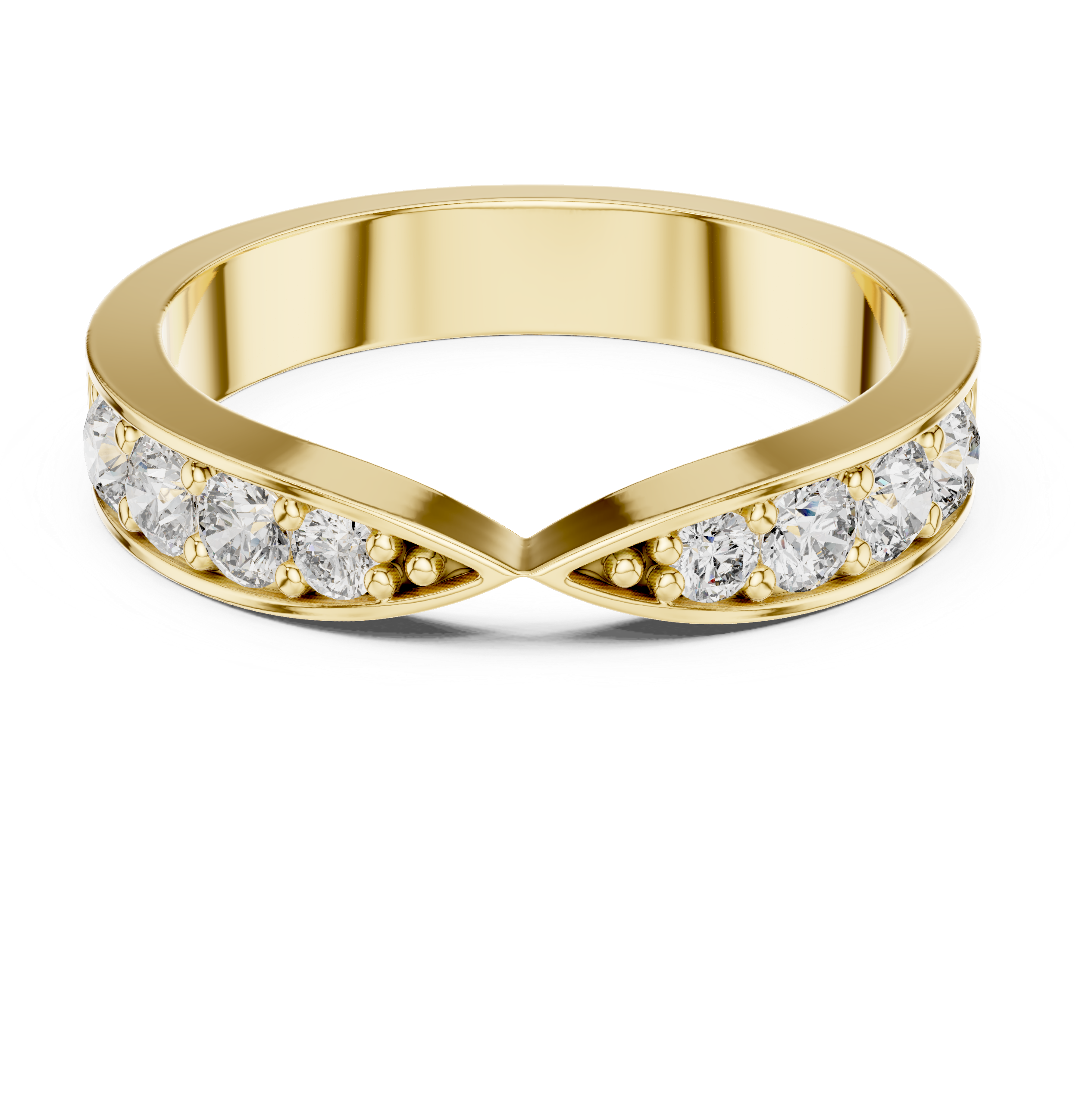 Open Pavé Diamond Band