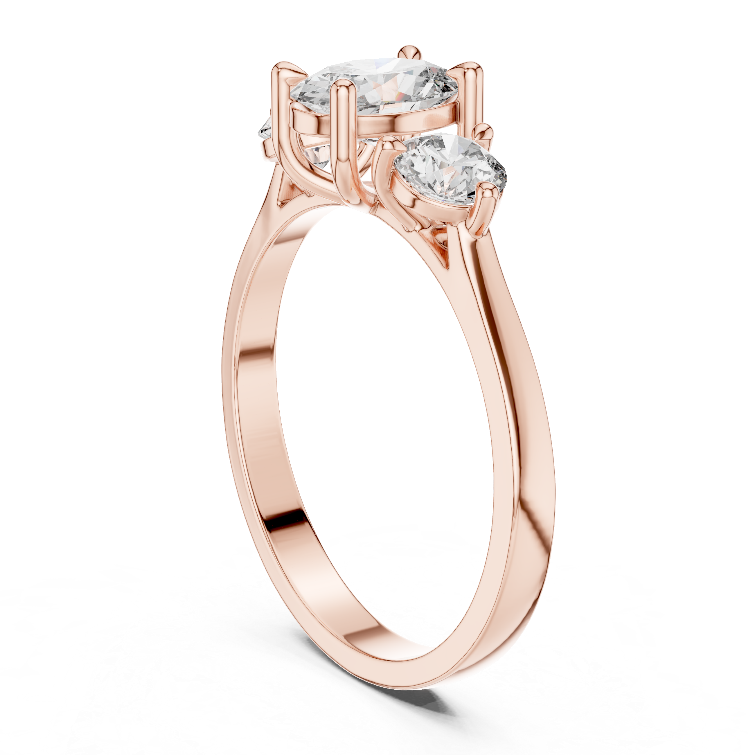 Oval Three-Stone Ring