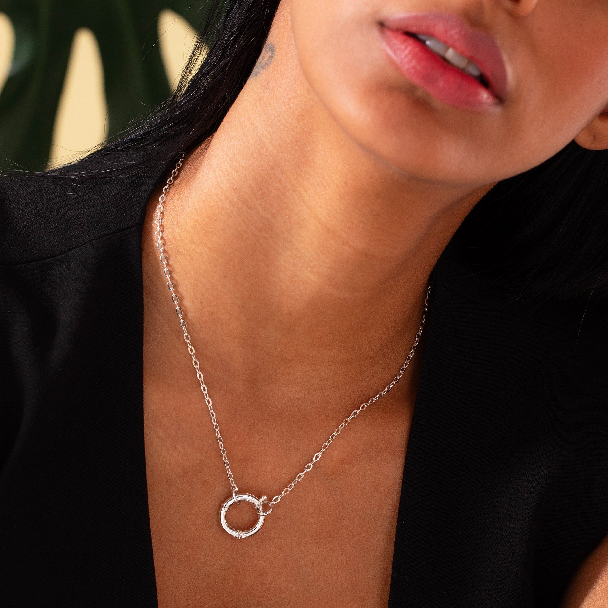 Clasp Ring Carrier Necklace