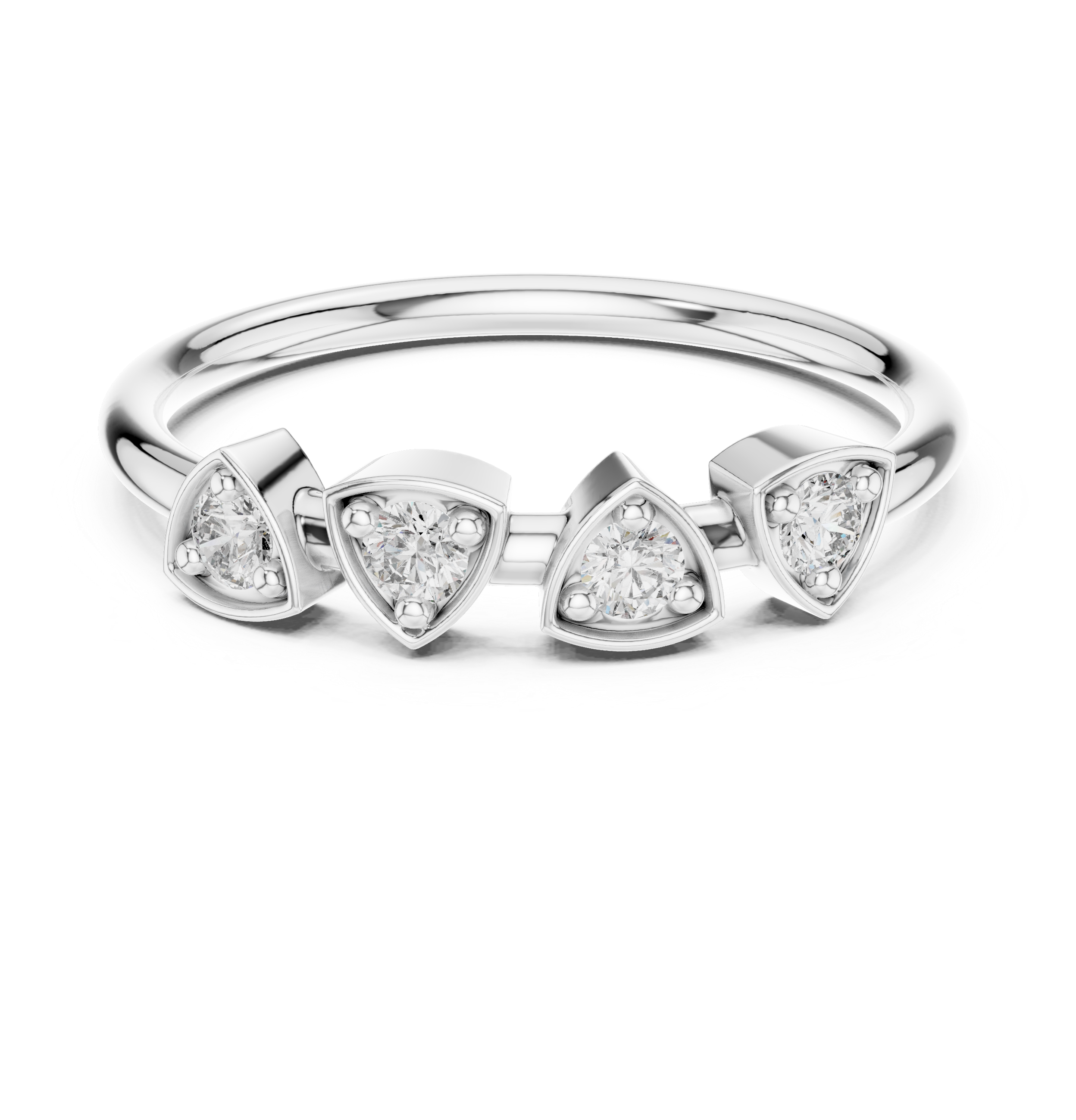 Trillion-Frame Melee Diamond Band