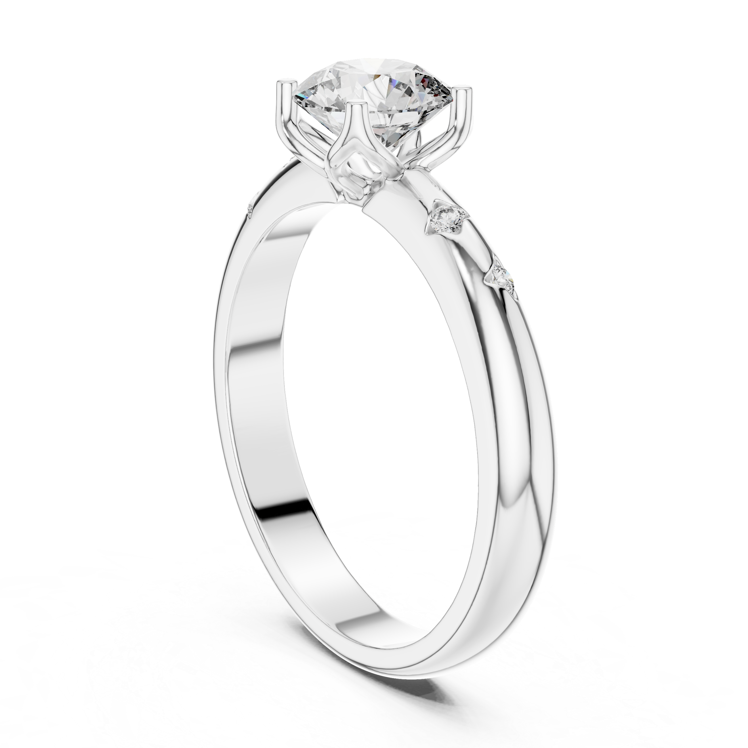 Muur Atelier Solid Gold Round Cut Celestial Diamond Solitaire