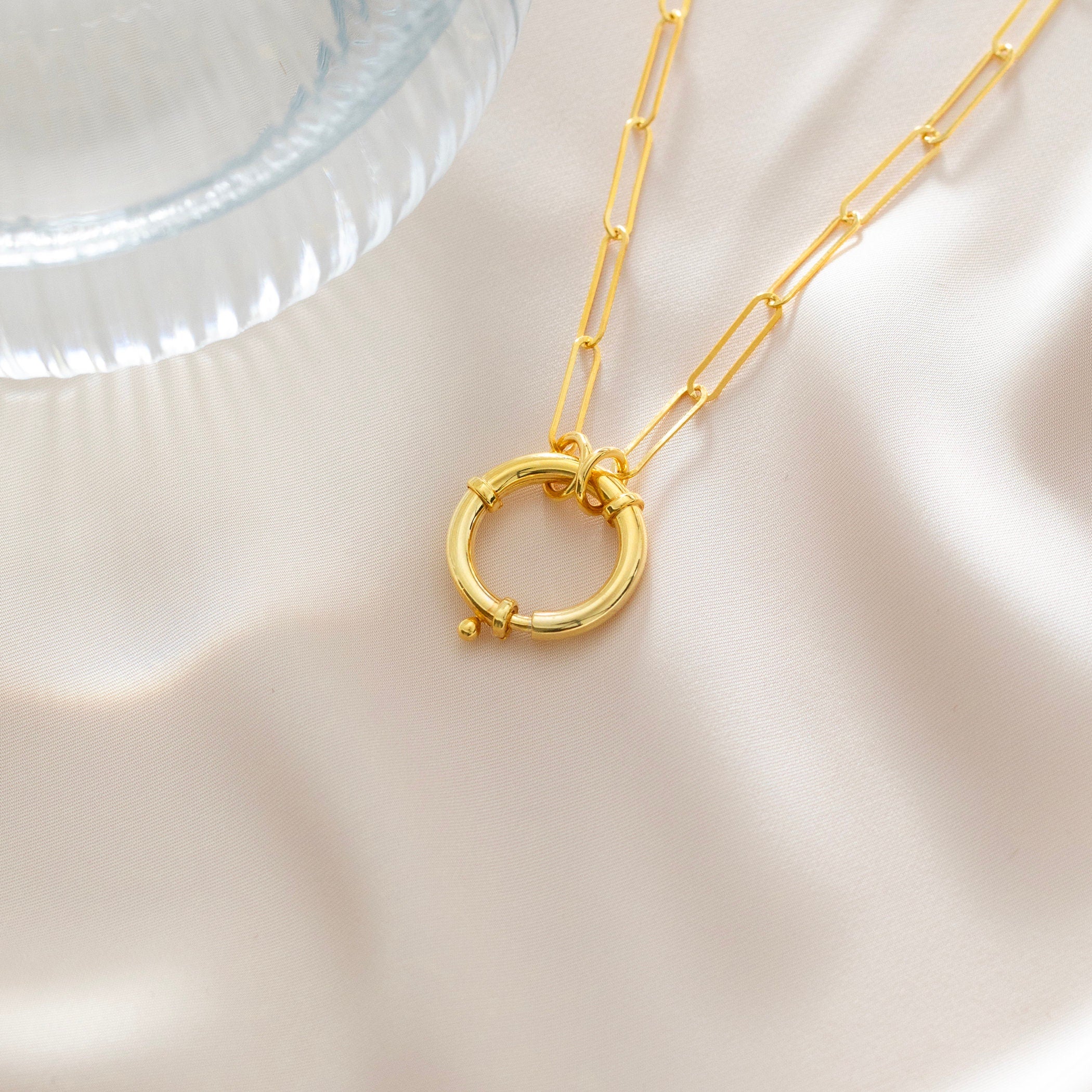 Clasp Ring Carrier Necklace