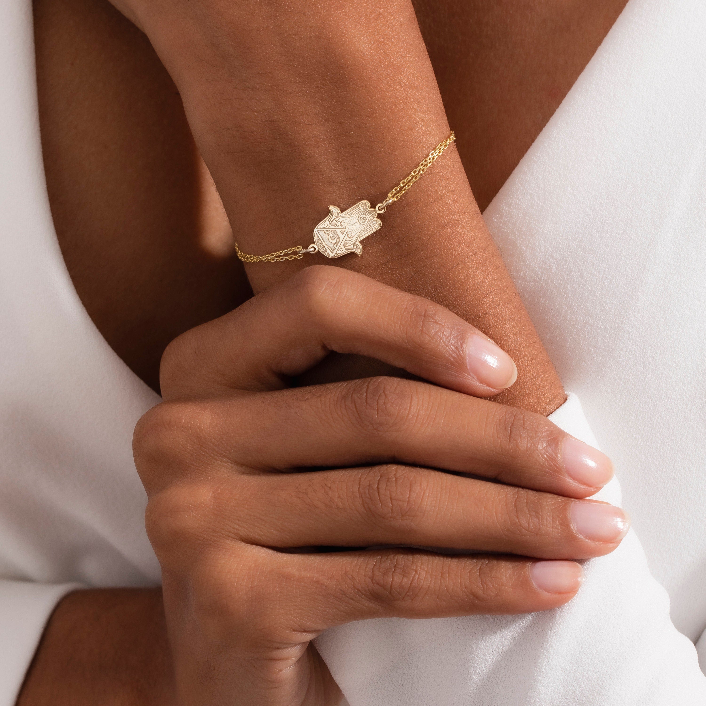 Gold Hamsa Bracelet