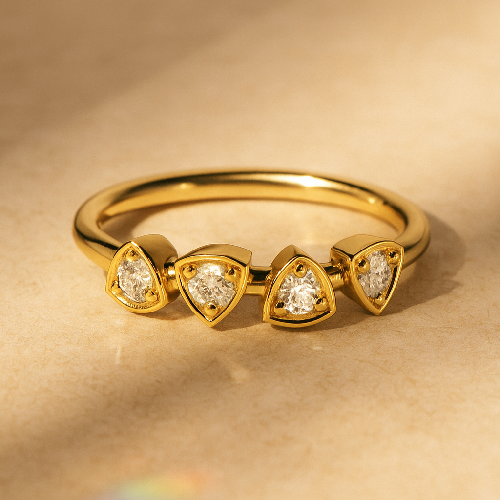 Trillion-Frame Melee Diamond Band