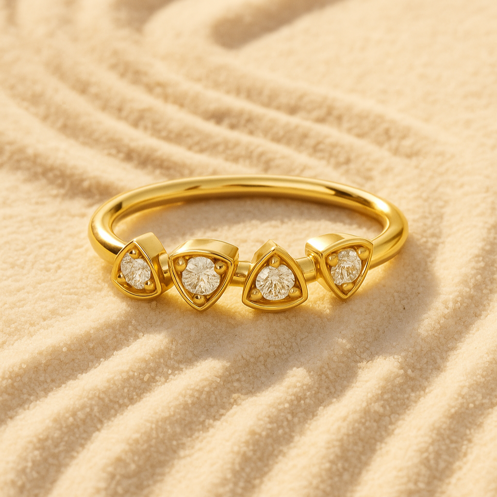 Trillion-Frame Melee Diamond Band