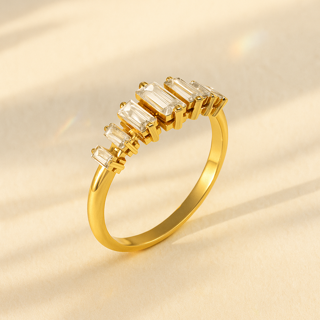Baguette Skyline Ring