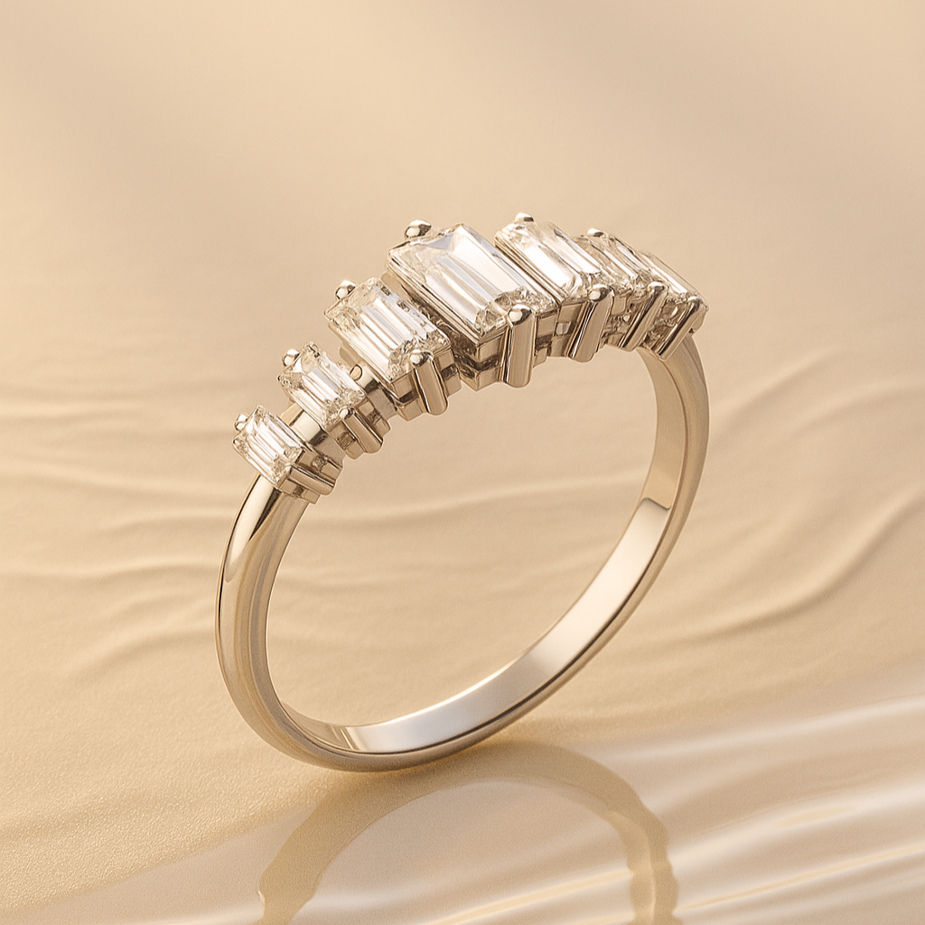 Baguette Skyline Ring