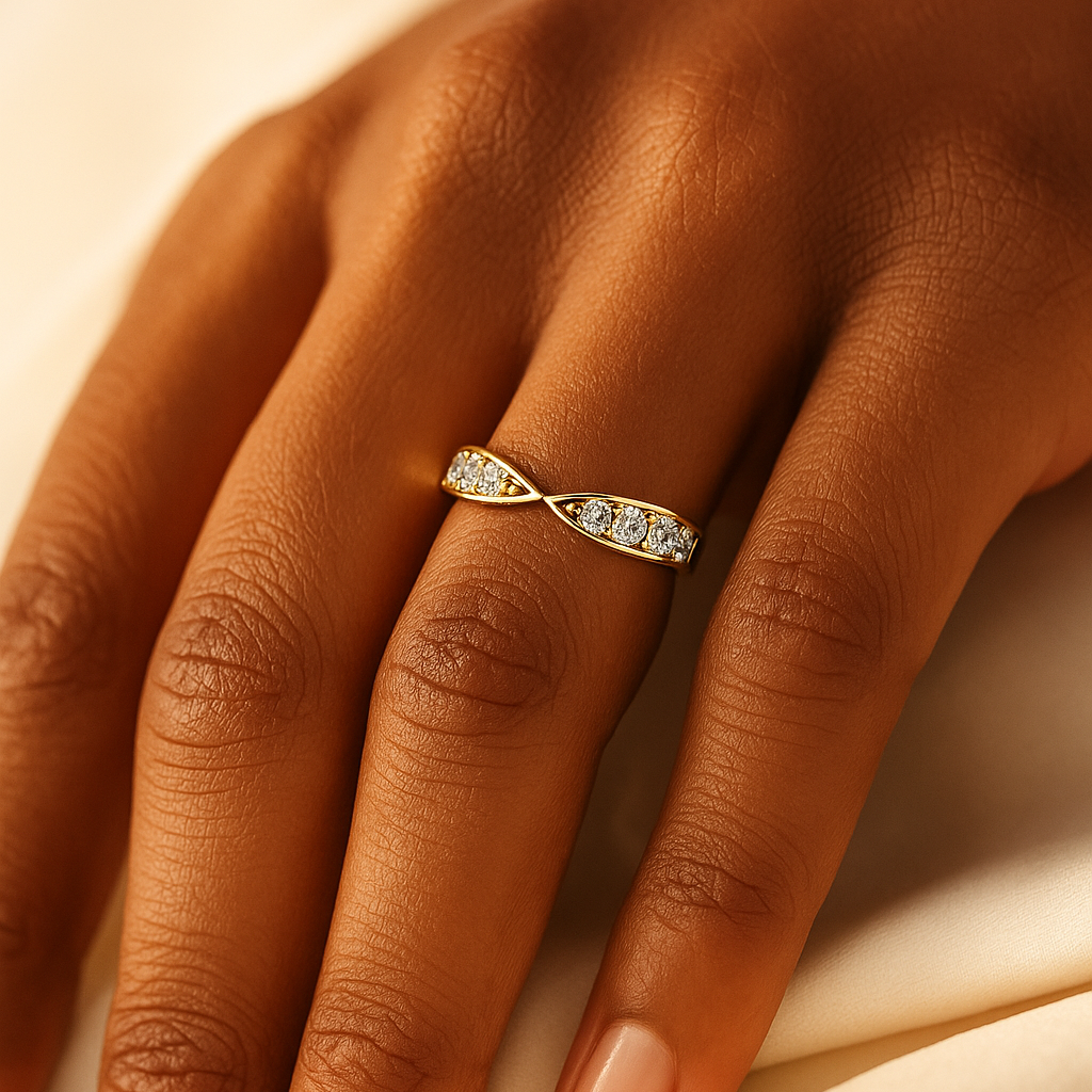 Open Pavé Diamond Band