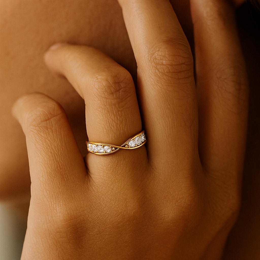 Open Pavé Diamond Band