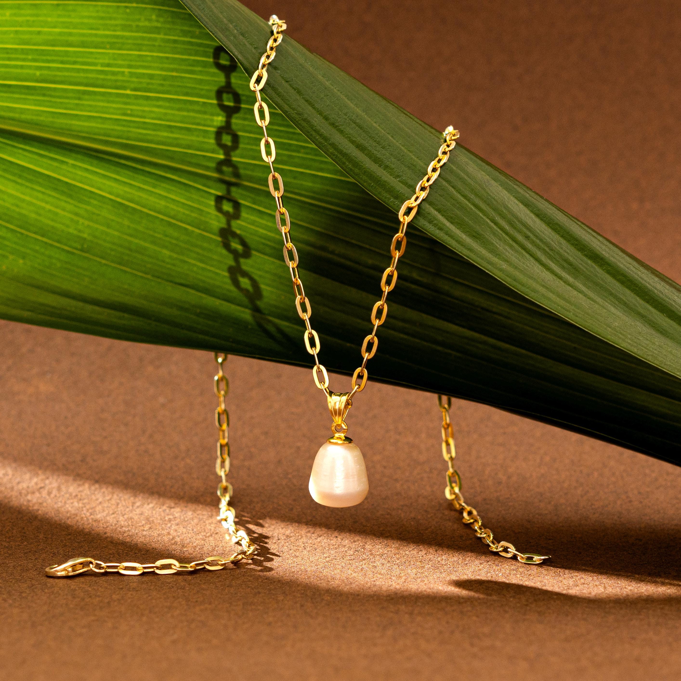 Single Pearl Necklace, Freshwater Pearl Jewelry