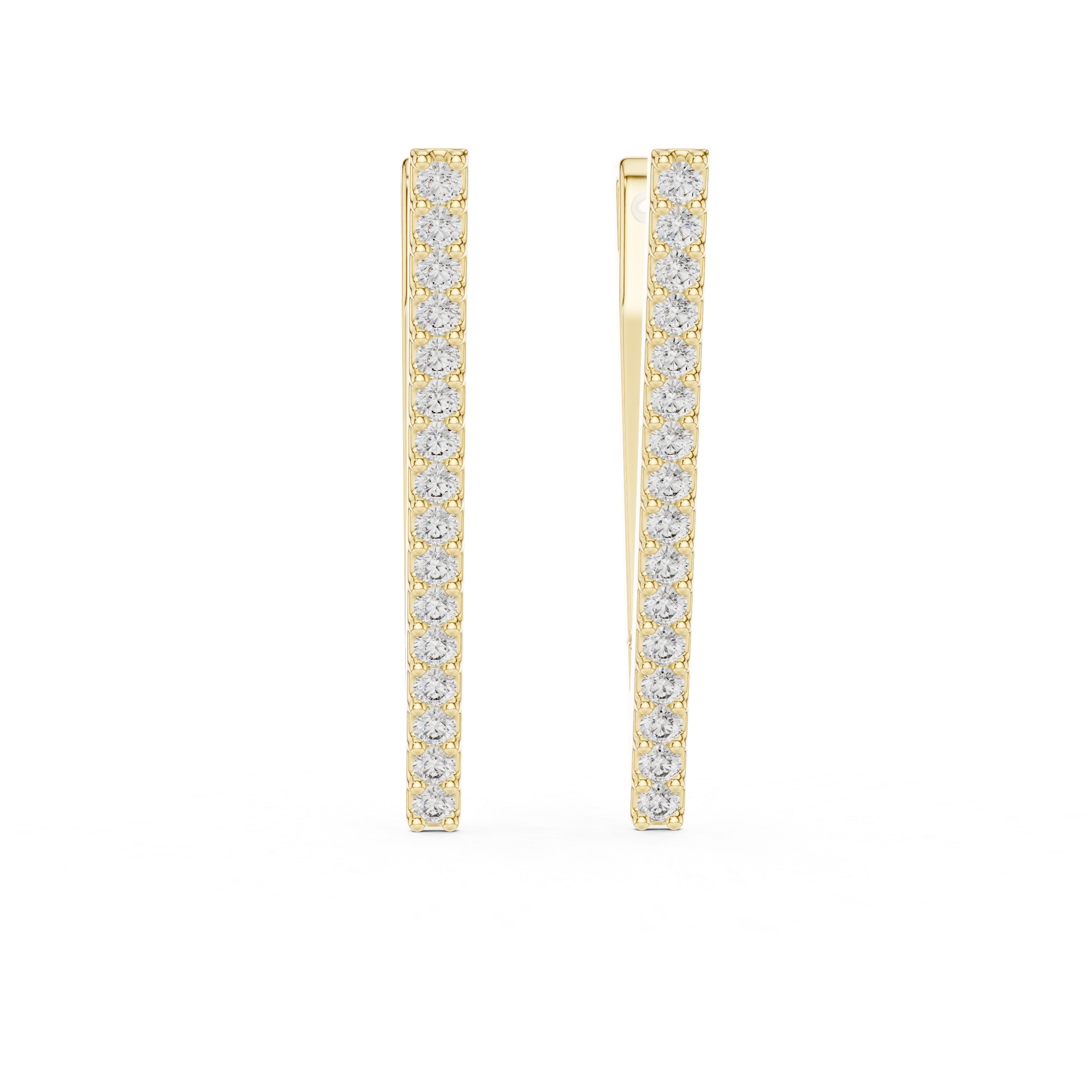 Muur Atelier Solid Gold Pave Diamond Wishbone Drops