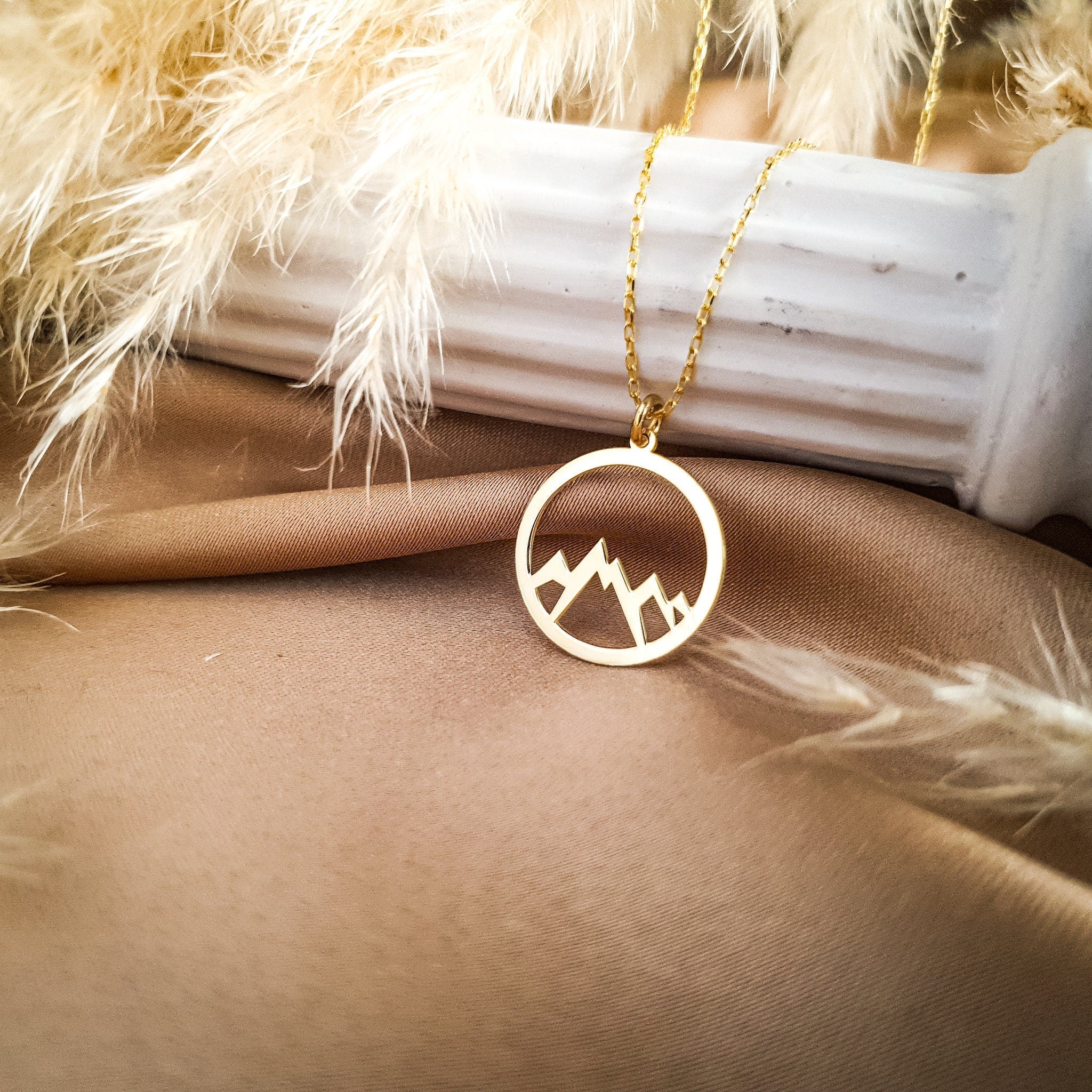 Mountain Pendant Necklace