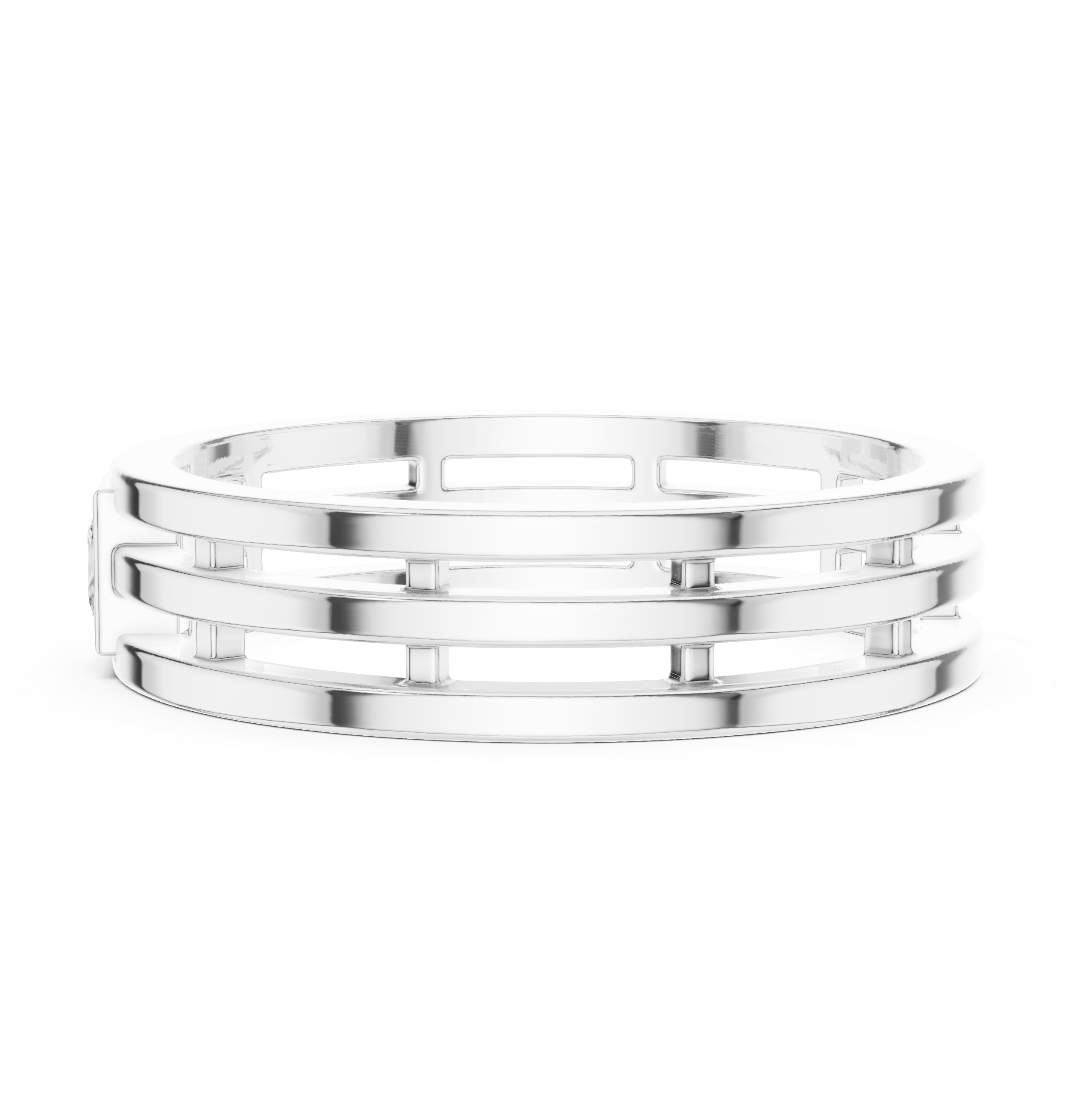 Princess Bezel Architectural Band