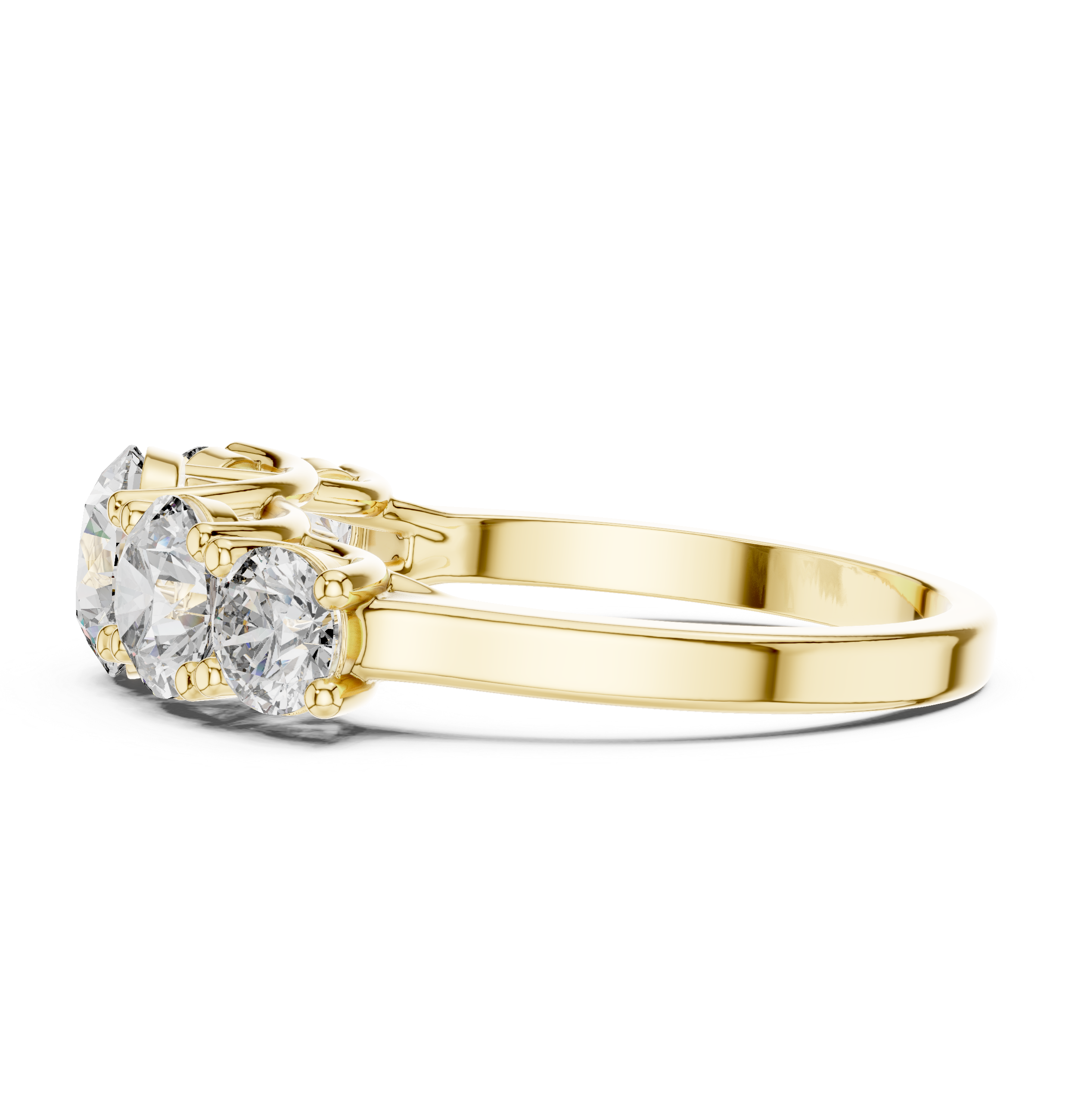 Five-Stone Round Collet Ring