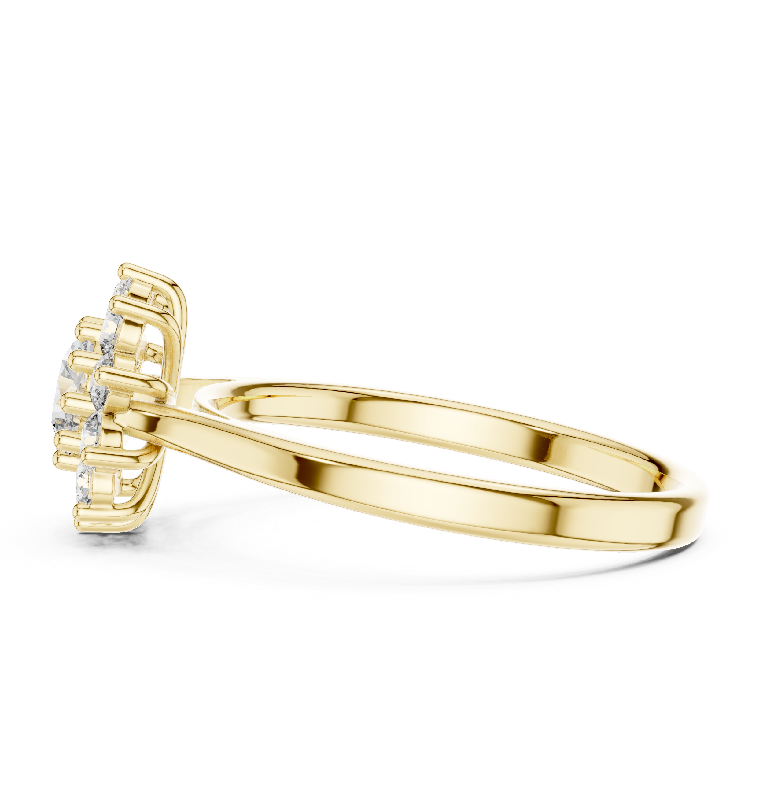 Round Halo & Pavé Engagement Ring