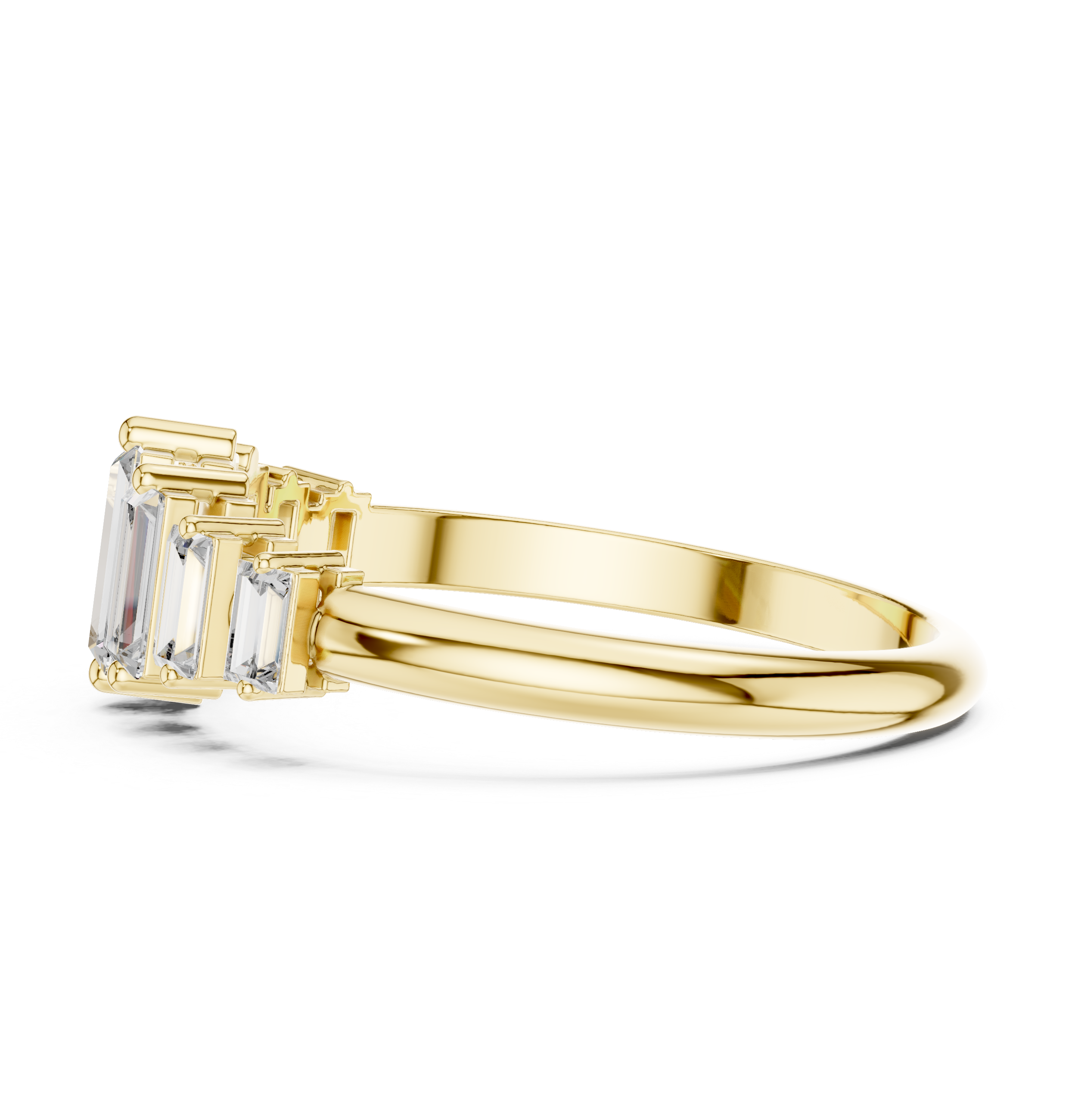 Baguette Skyline Ring