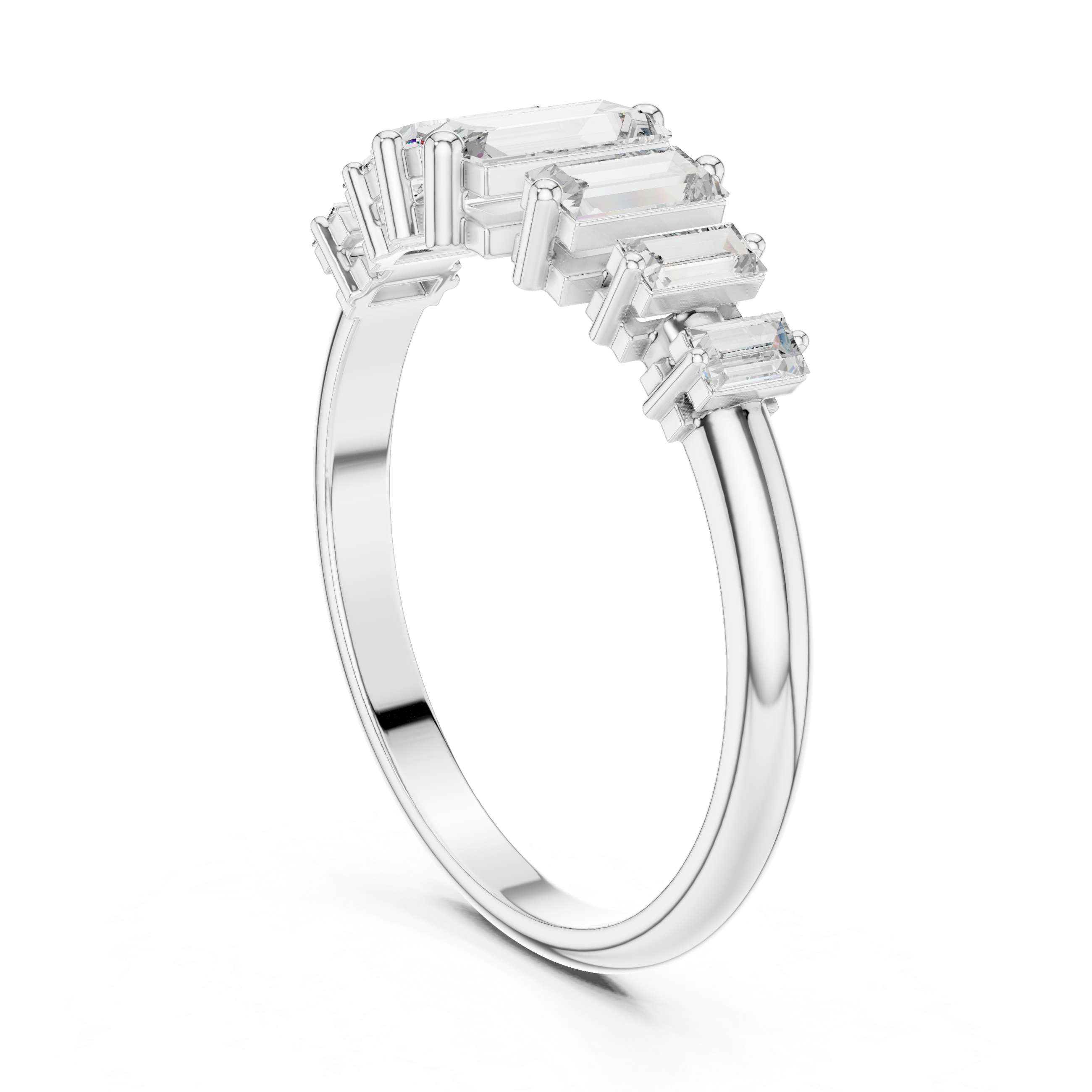 Baguette Skyline Ring