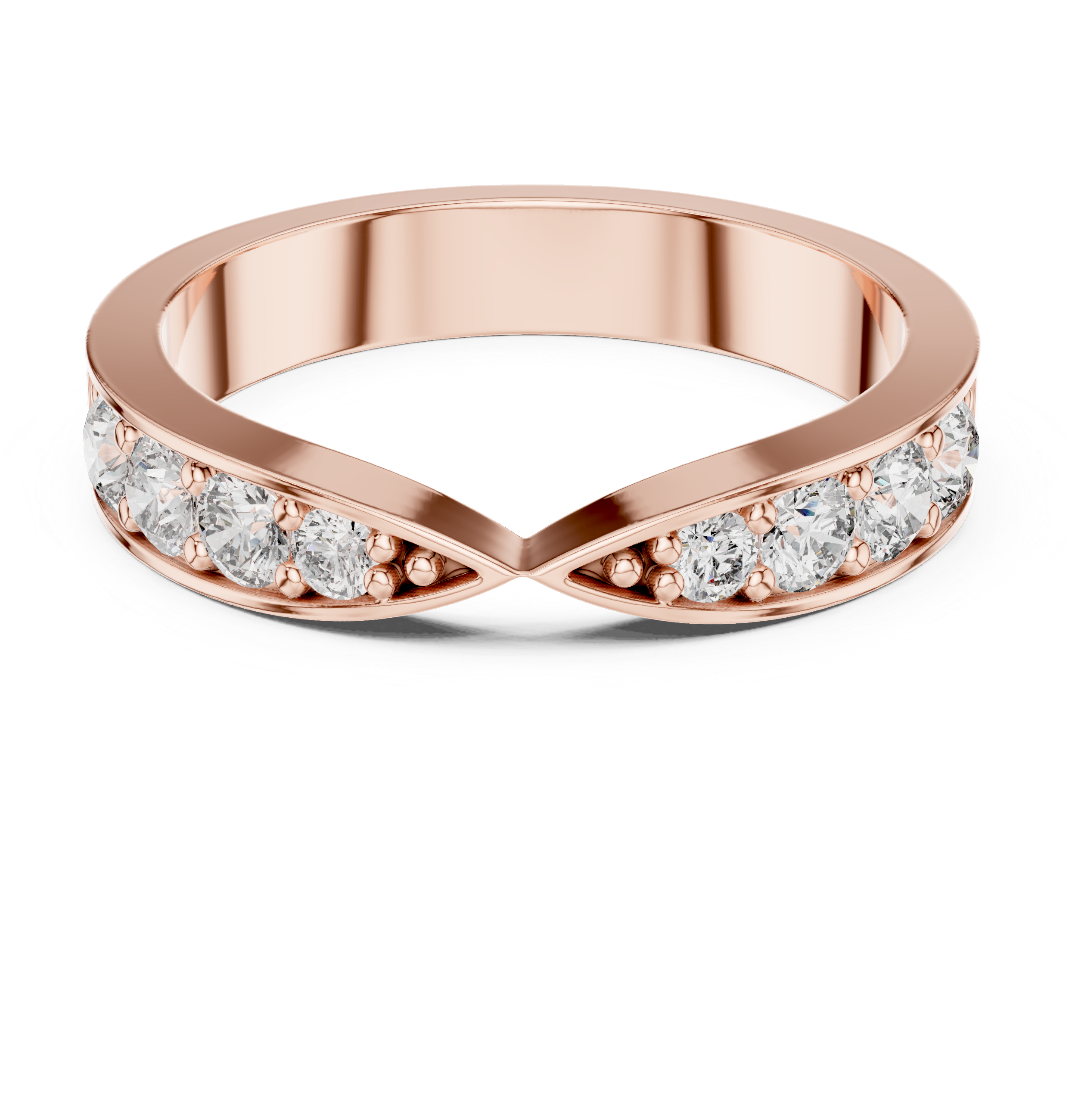 Open Pavé Diamond Band