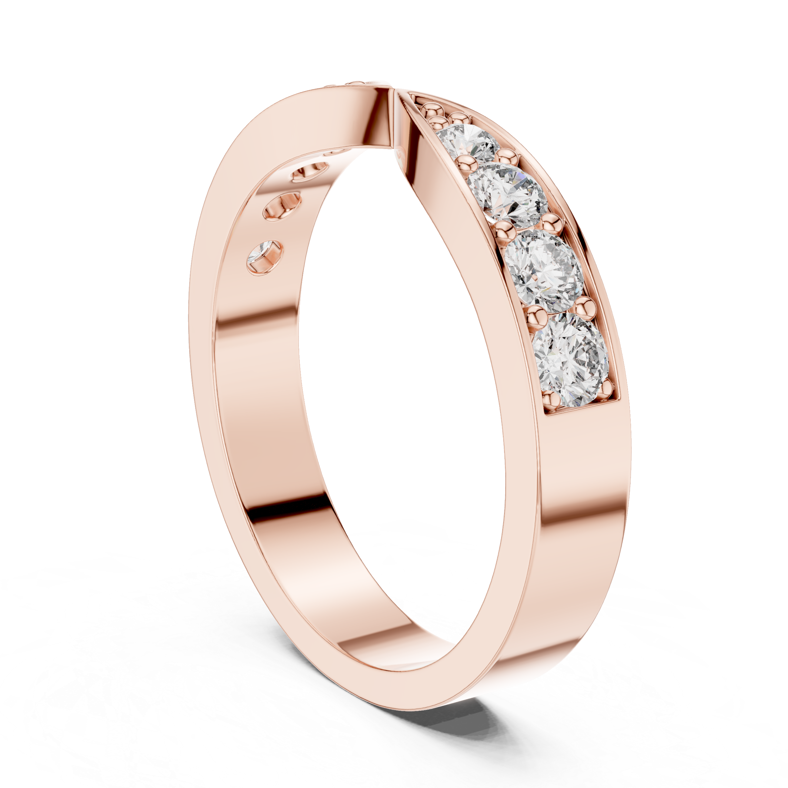 Open Pavé Diamond Band