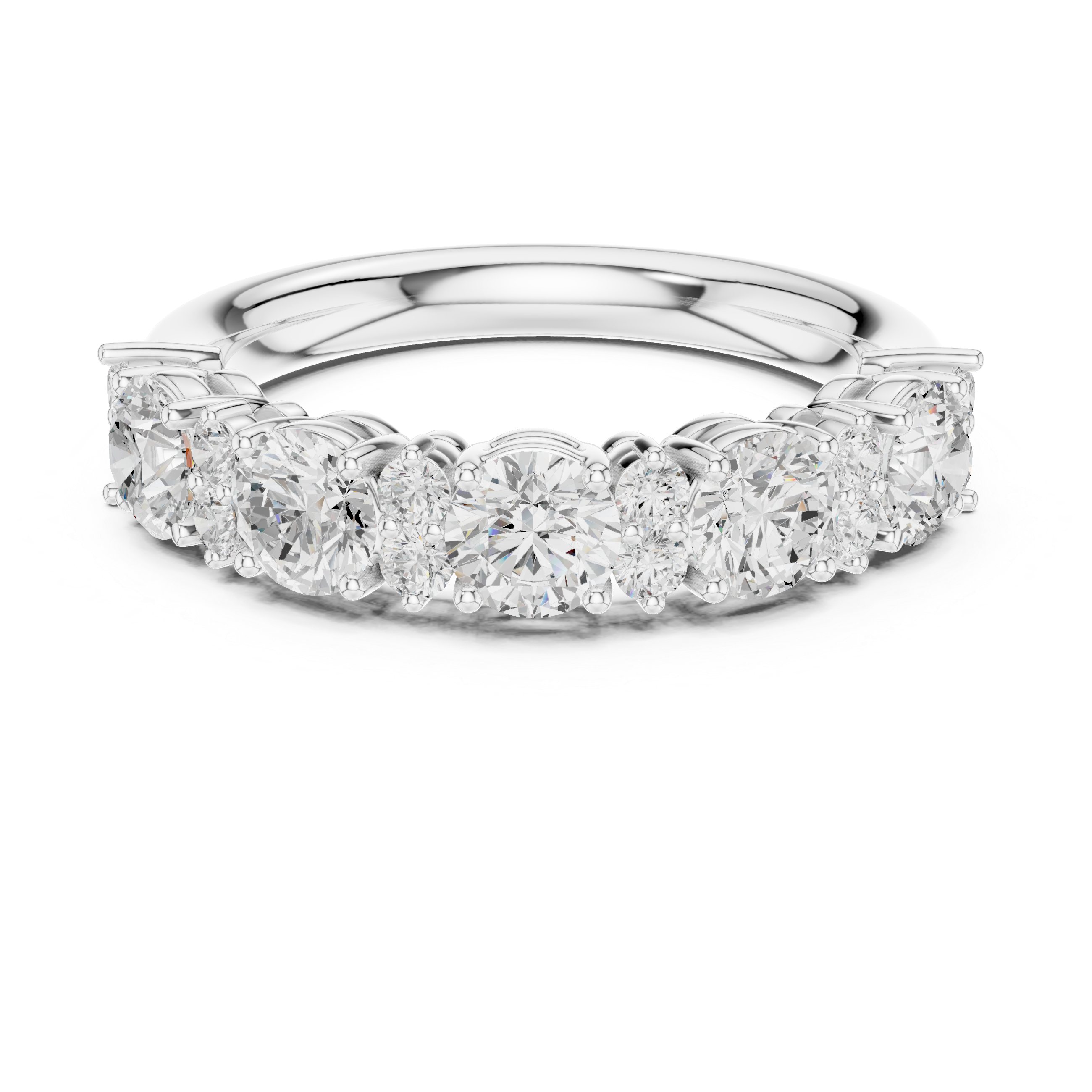 Diamond ring with a white background