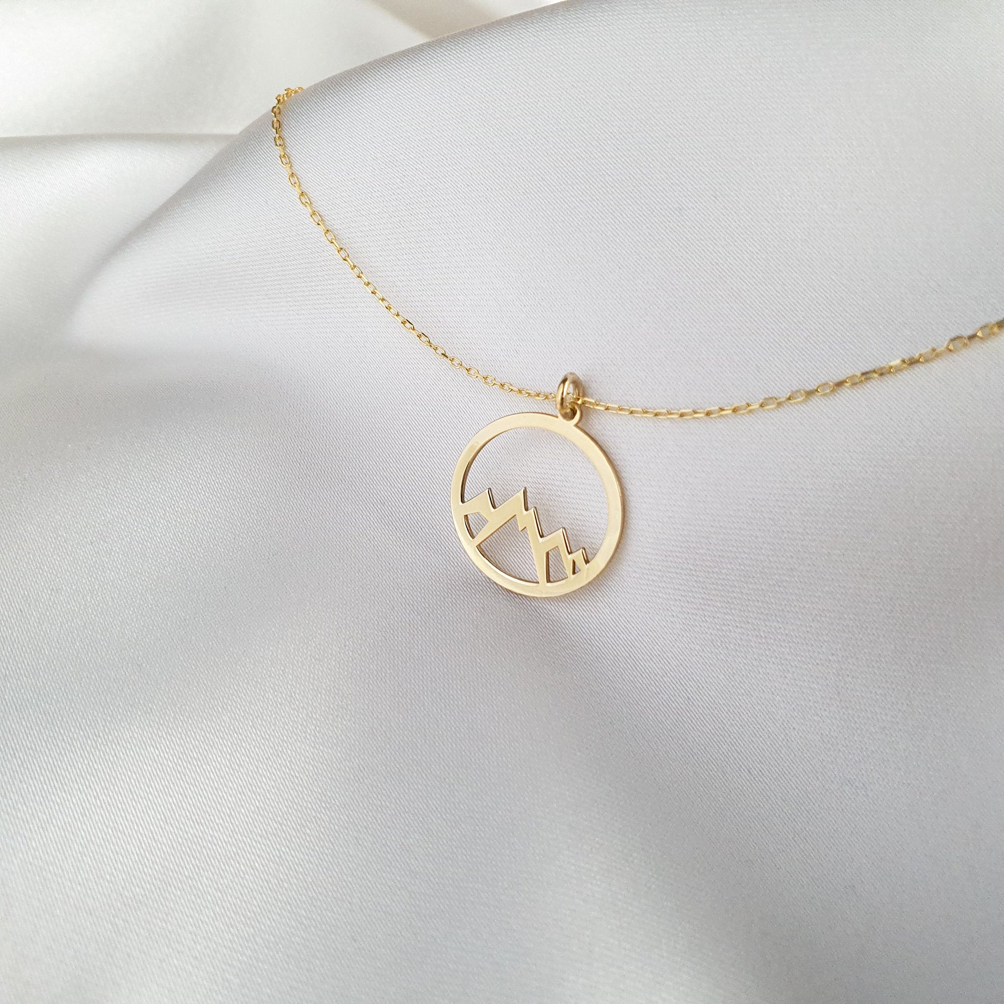 Mountain Pendant Necklace