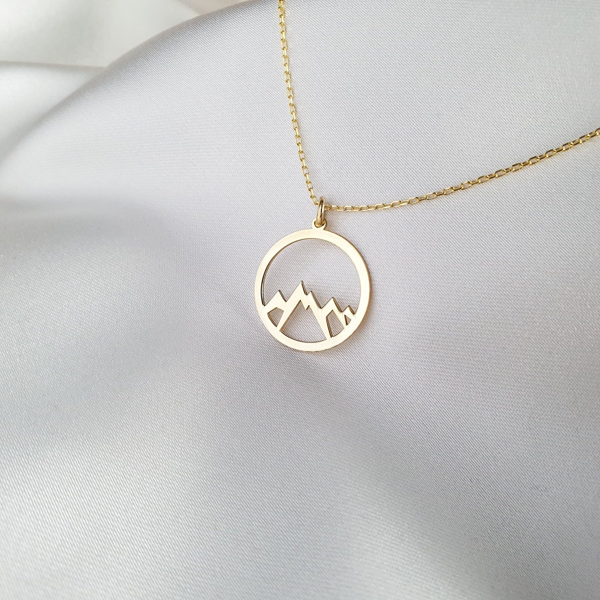 Mountain Pendant Necklace