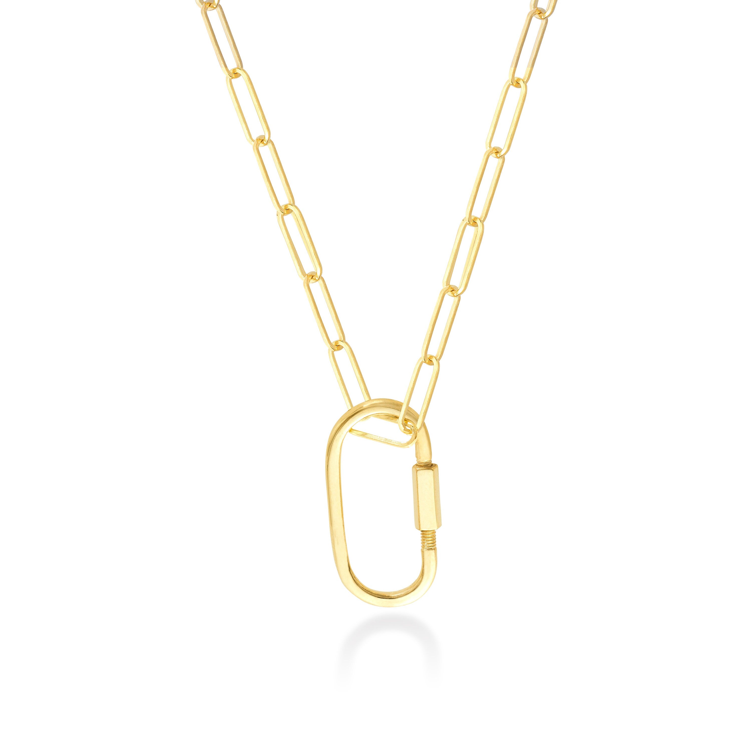 Carabiner Necklace, Ring Holder Necklace